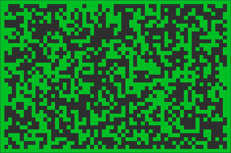Screenshot of cellular automata random generation